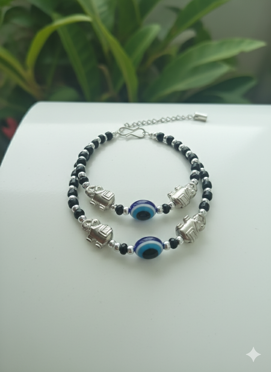 Original Mahakal Nazar Battu For Kids– Evil Eye Protection | Mantra Sidh (1 Pair)