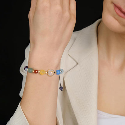 Capricorn Zodiac Bracelet for Women – Natural Stone Beaded | Stretchable Fit | Protection from Negative Energy & Evil Eye