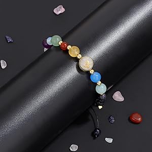 Capricorn Zodiac Bracelet for Women – Natural Stone Beaded | Stretchable Fit | Protection from Negative Energy & Evil Eye